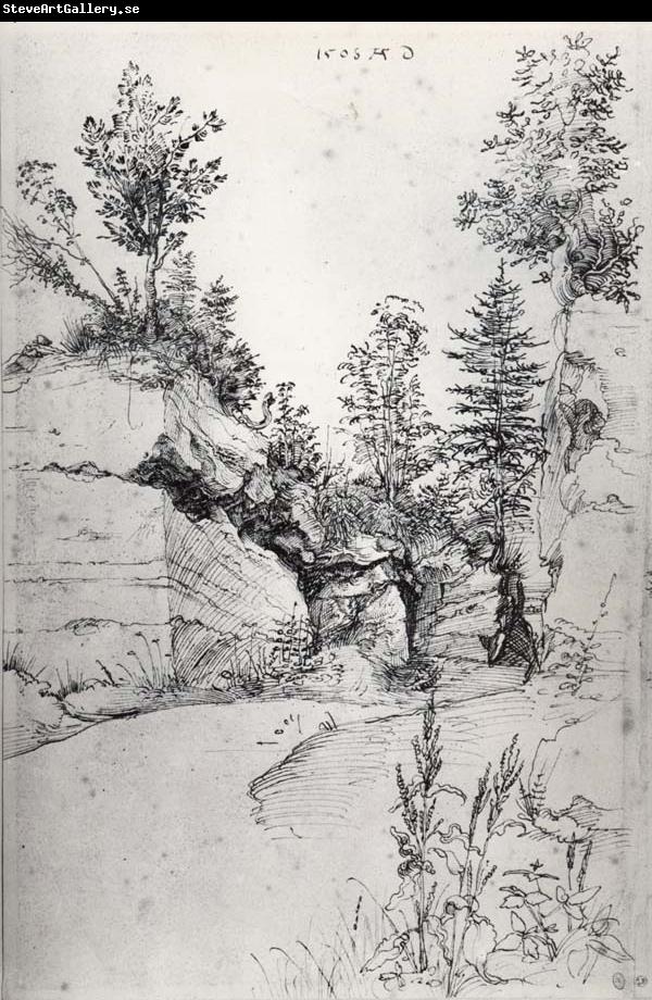 Albrecht Durer Exit from a Quarry